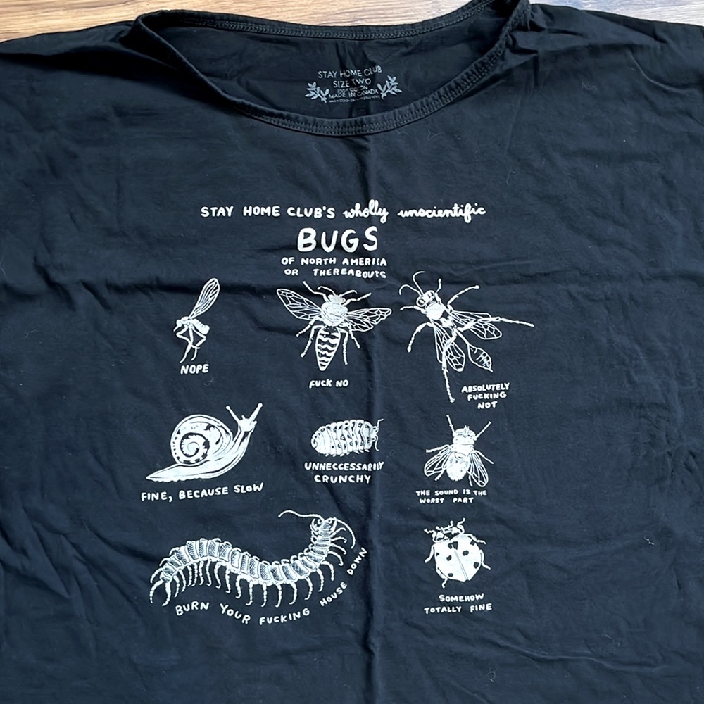 Stay Home Club classic loose tee BUGS of North America OS2 XL-3XL